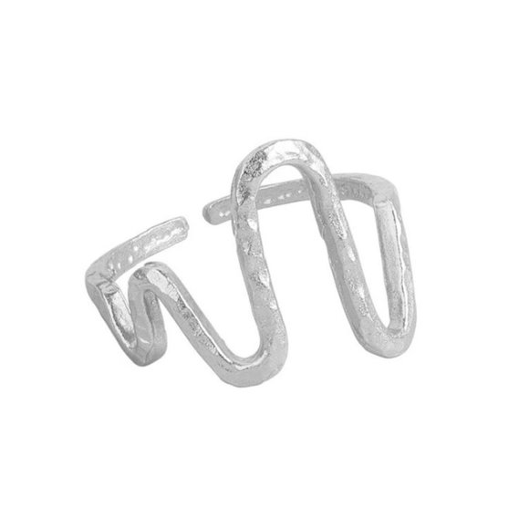 New!! Creative Electrocardiogram Open Gold Rings - Picture 3 of 6